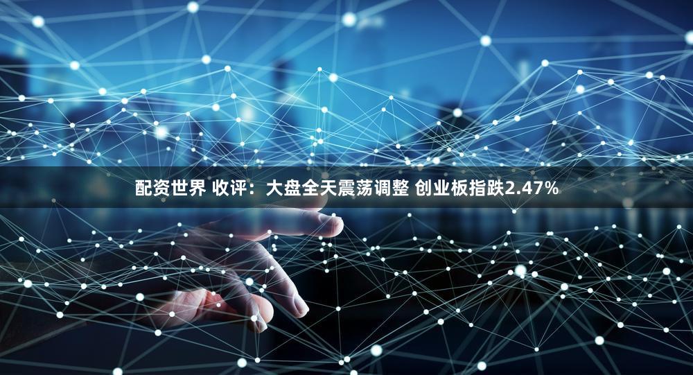 配资世界 收评：大盘全天震荡调整 创业板指跌2.47%