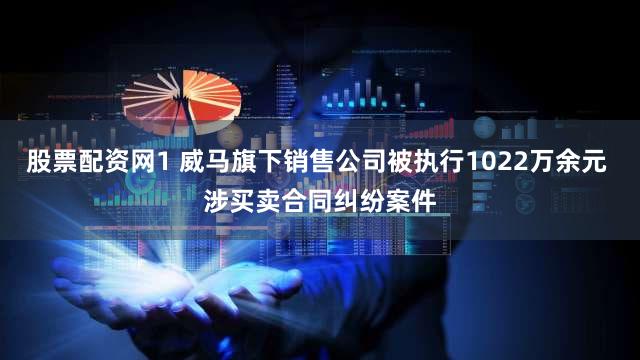 股票配资网1 威马旗下销售公司被执行1022万余元 涉买卖合同纠纷案件