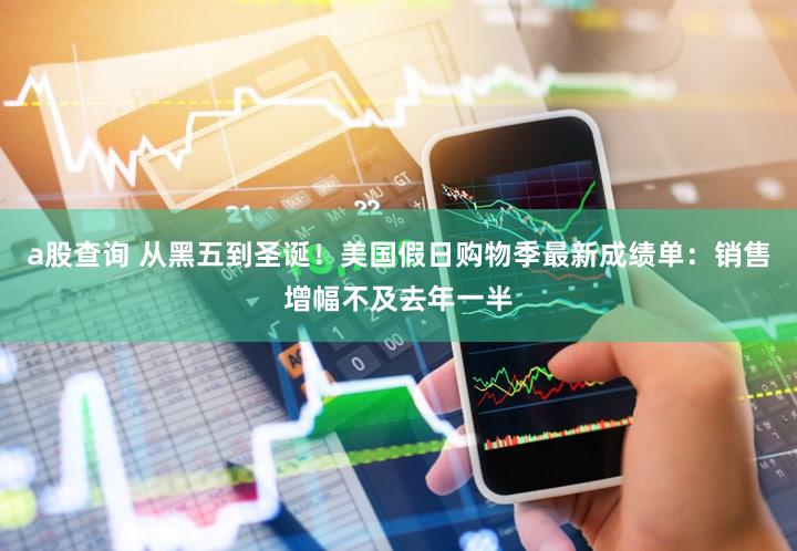 a股查询 从黑五到圣诞！美国假日购物季最新成绩单：销售增幅不及去年一半