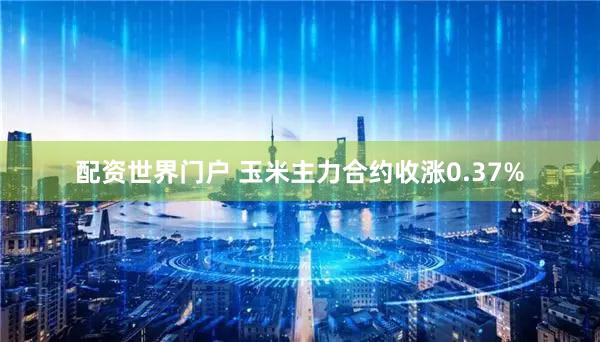 配资世界门户 玉米主力合约收涨0.37%