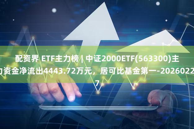 配资界 ETF主力榜 | 中证2000ETF(563300)主力资金净流出4443.72万元，居可比基金第一-20260227